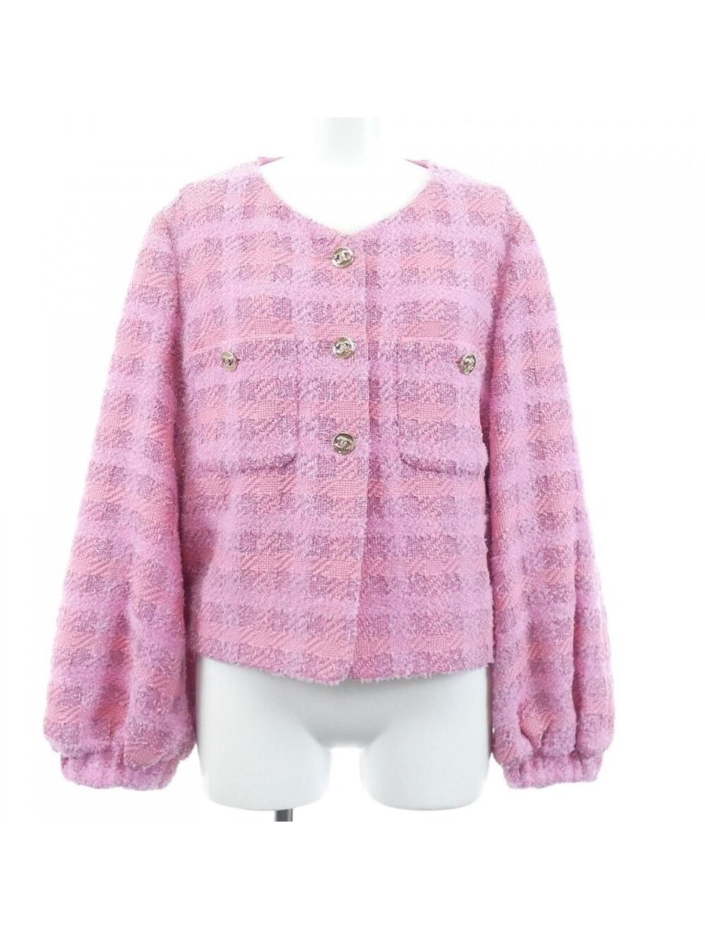 Chanel Collarless Jacket Pink